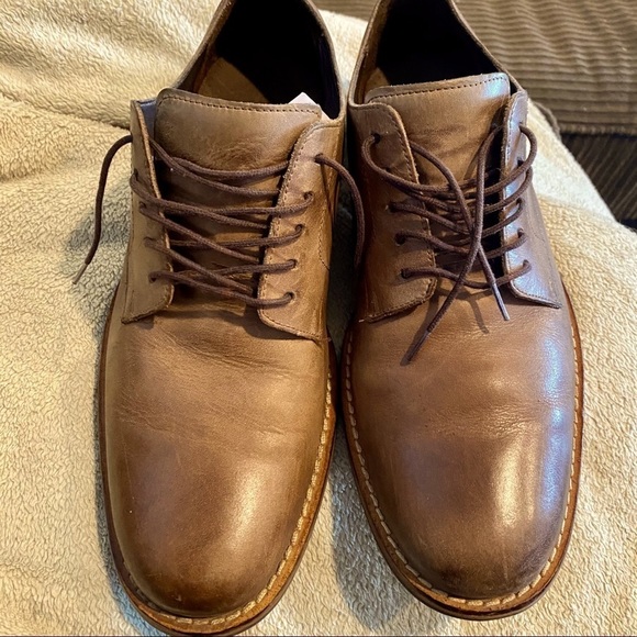 Cole Haan Brown Leather Oxford Dress Shoes, 8.5